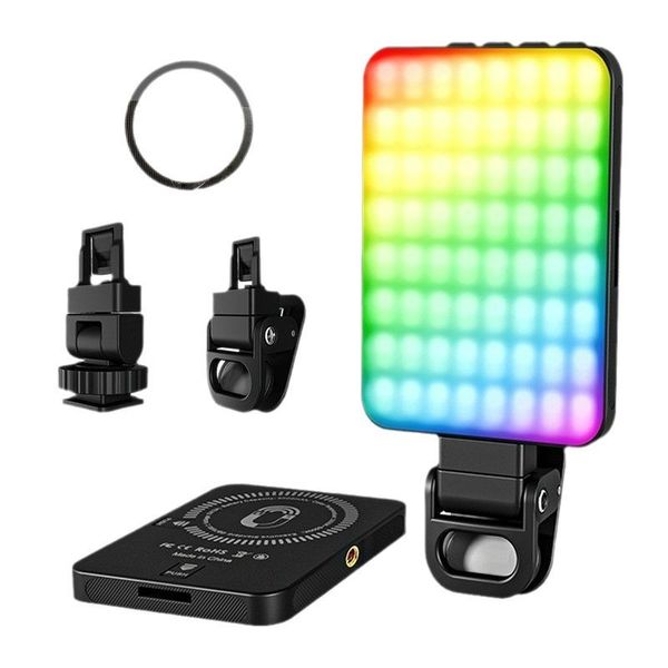 RGB Magnetic Fill Light for Mobile Streaming &amp; Video Calls
