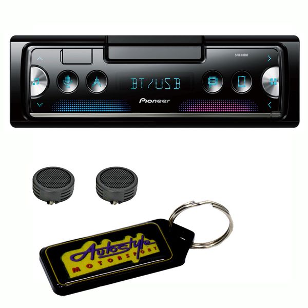 Pioneer Smartphone Integration Media Receiver &amp; Evo Tweeters &amp; Keyring