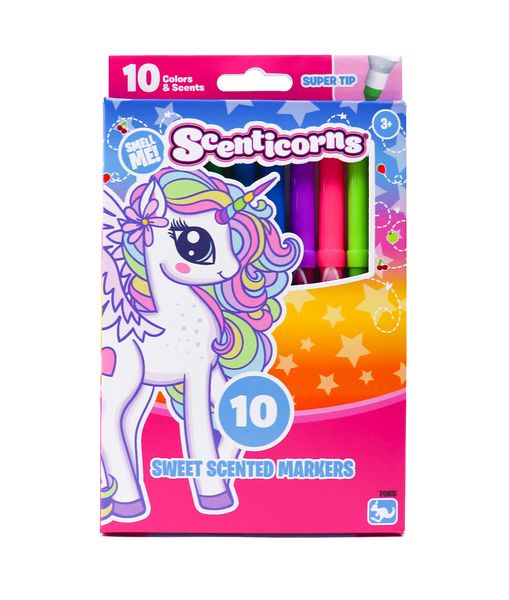 Scenticorns Stationery 10 Scented Supertip Marker
