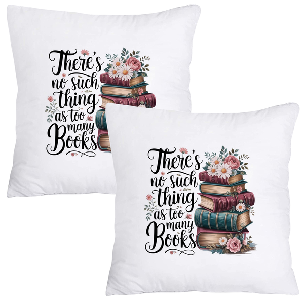 Scatter Cushion Cover Set - There is no such thing as too many books