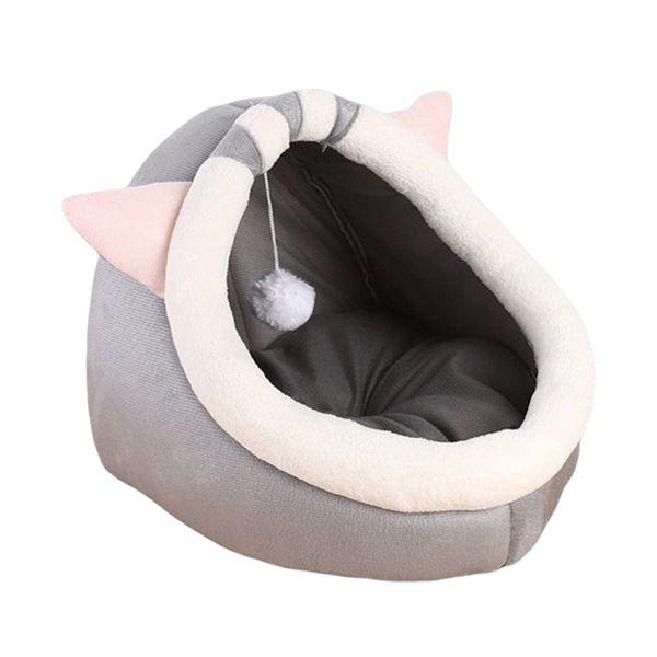 Large Cute Cat Beds for Indoor Cats Dogs 45x43x38cm