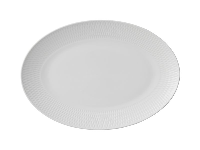 Maxwell and Williams Diamonds Oval Platter - 36 x 25cm
