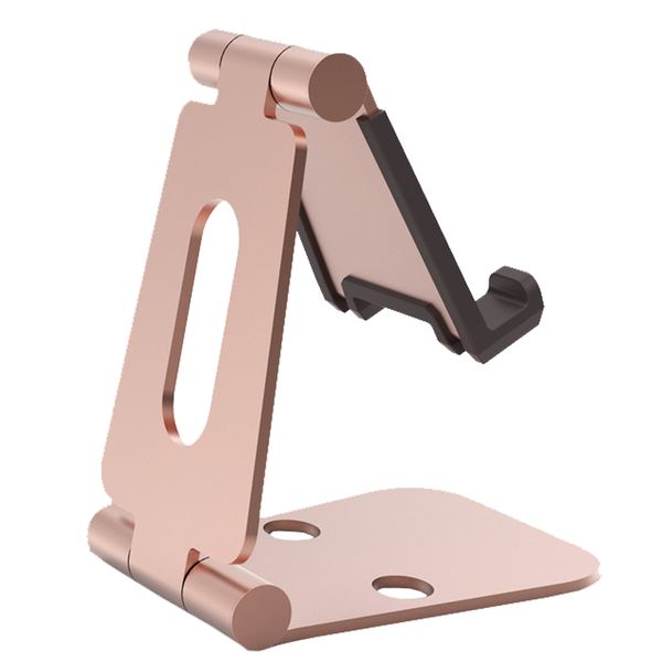 Adjustable Desktop Cellphone Tablet Stand Holder - Rose Gold