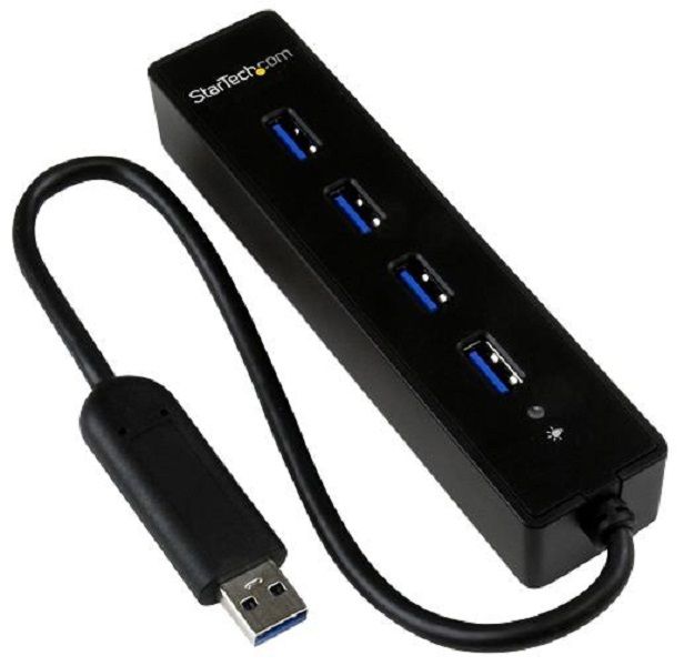 Startech (ST4300PBU3) 4 Port Portable USB 3.0 Hub - Bus Powered