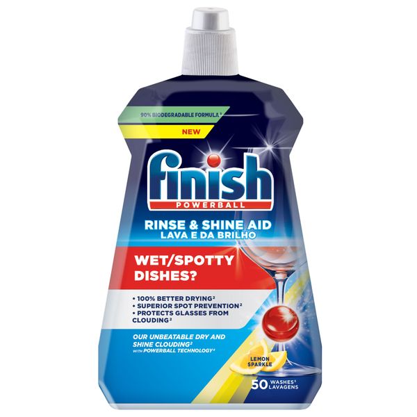 Finish 250ml, Auto Dishwashing Rinse &amp; Shine Aid, Lemon