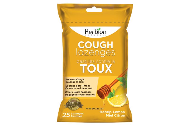 Herbion Naturals Cough Lozenges with Honey Lemon Flavour, 25 Lozenges