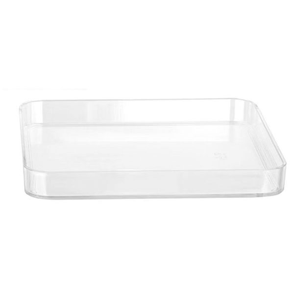 Plastic Bathroom Multipurpose Counter Trays, Sturdy Vanity Organizer
