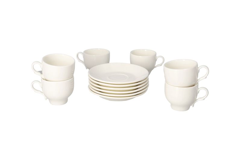 Danny home Espresso Cups and Saucer - 12 Piece Set