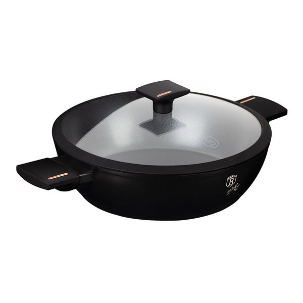 Berlinger Haus 28cm Marble Coating Non-Stick Shallow Pot - Aspen Collection