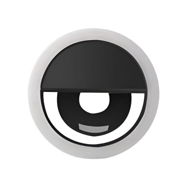 Portable Clip-On LED Ring Light - Bright &amp; Adjustable for Phones