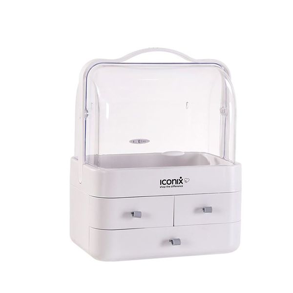 Iconix Acrylic Cosmetics Organizer With Multiple Drawers | XL |