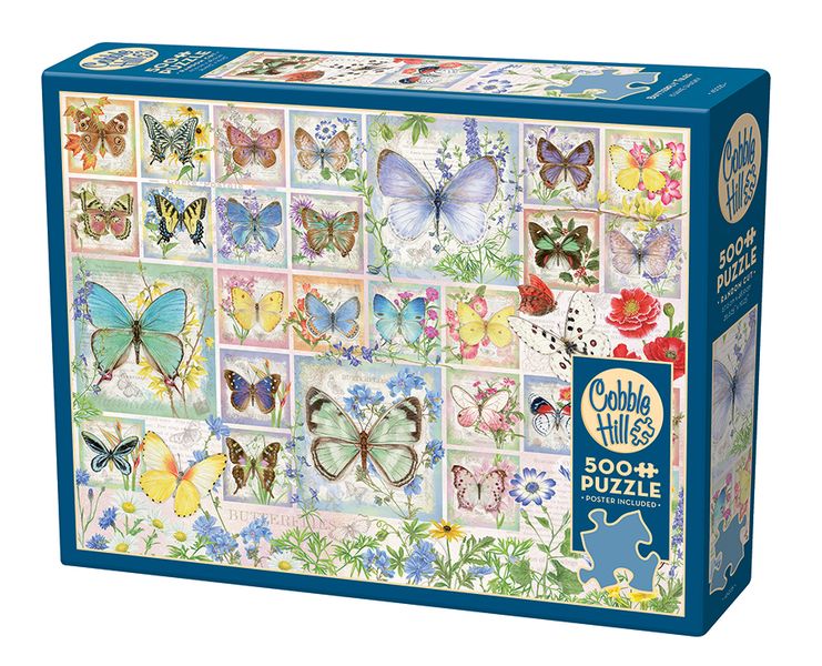 Cobble Hill Butterfly Tiles 500 Piece Puzzle
