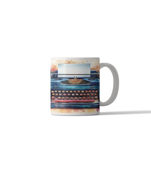 Retro Style Typewriter DSG 5 Printed Coffee Mug