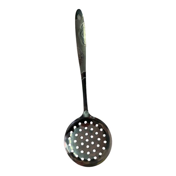 Quality Rice Embossed Design Skimmer Stainless Steel 32cm