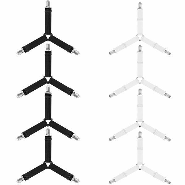 Bed Sheet Straps, Bed Sheet Holder Straps Keep Sheets in Place 8Piece