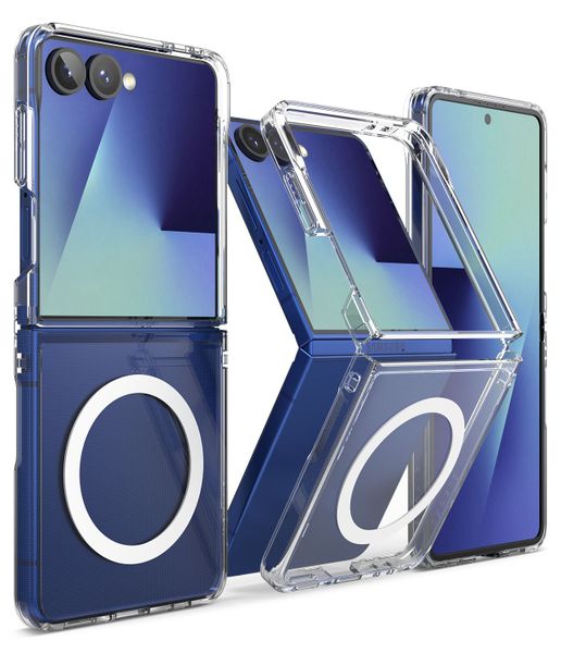 Fusion for Galaxy Z Flip 7 Military-Grade MagSafe Accessories Case - Clear
