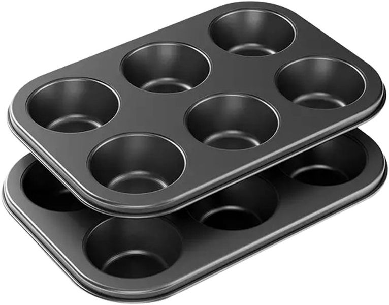 6 Cup Round Carbon Steel 2 Piece - Code 1406
