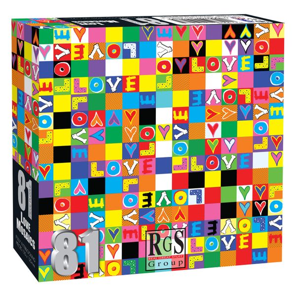 RGS Group 81 Piece Love Mosaics Mini Jigsaw Puzzle