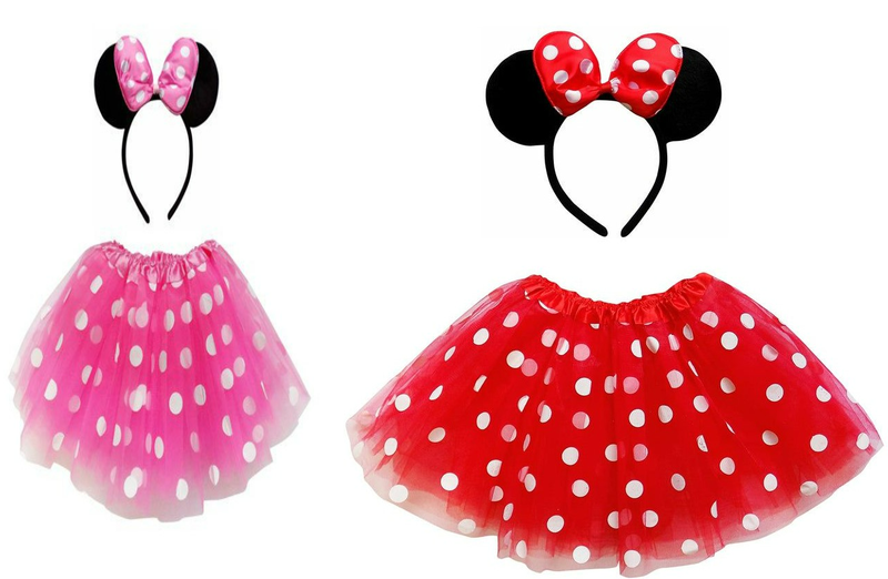 Minnie Mouse Kids Costume Set Red And pink