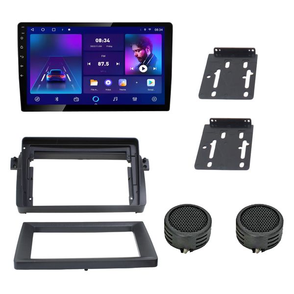 Caska F50-H 9" Android Media Player with BMW E46 Trim Plate &amp; Evo Tweeters