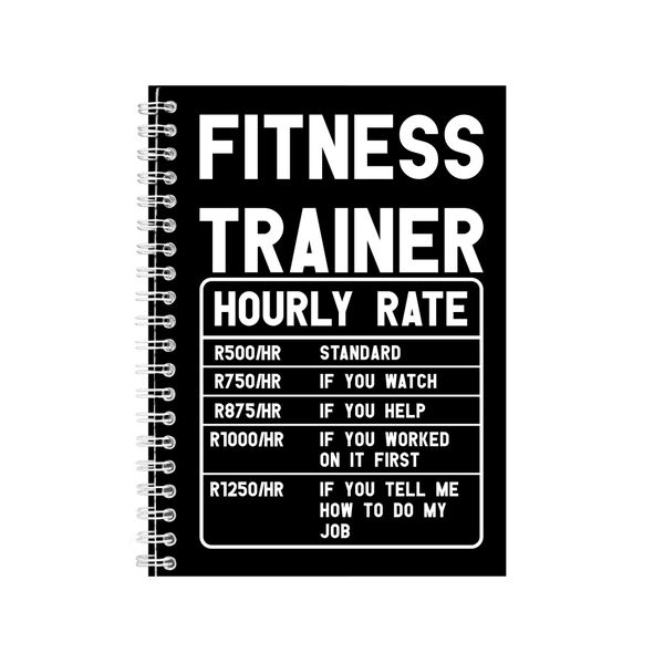Fitness Trainer Wire Bound Notebook Gift Writing Books Notepad
