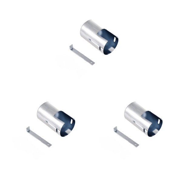 Garden Tap Lock 3 pack - Galvanised Steel