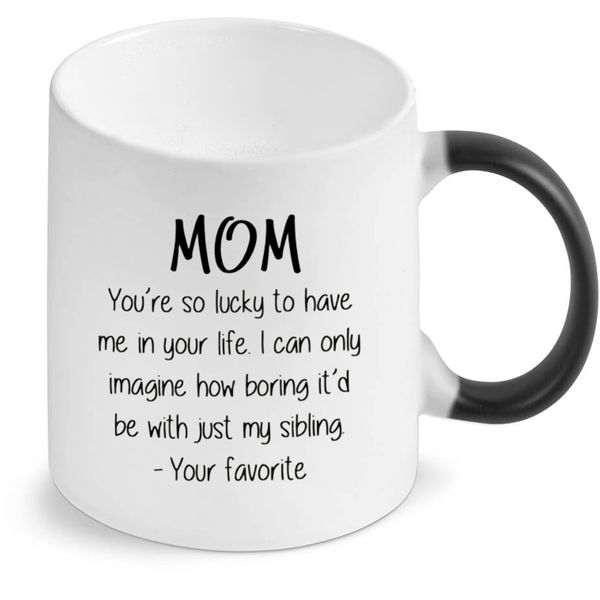 Mom You're So Lucky Color Changing Mug