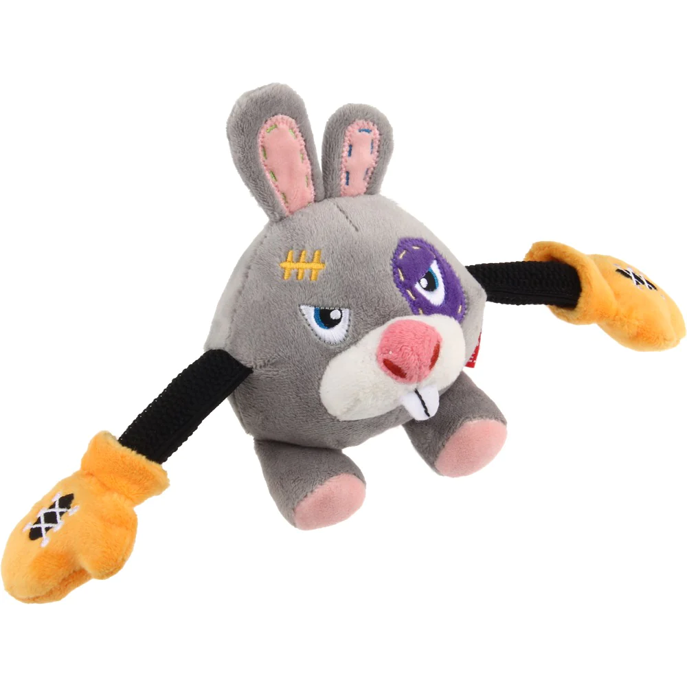 Battle Ready Rabbit Dog Toy Bungee Cord Arms with Squeaker Shop Today