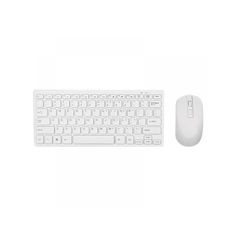 White Mini Wireless Keyboard and Mouse Q-903 | Shop Today. Get it ...