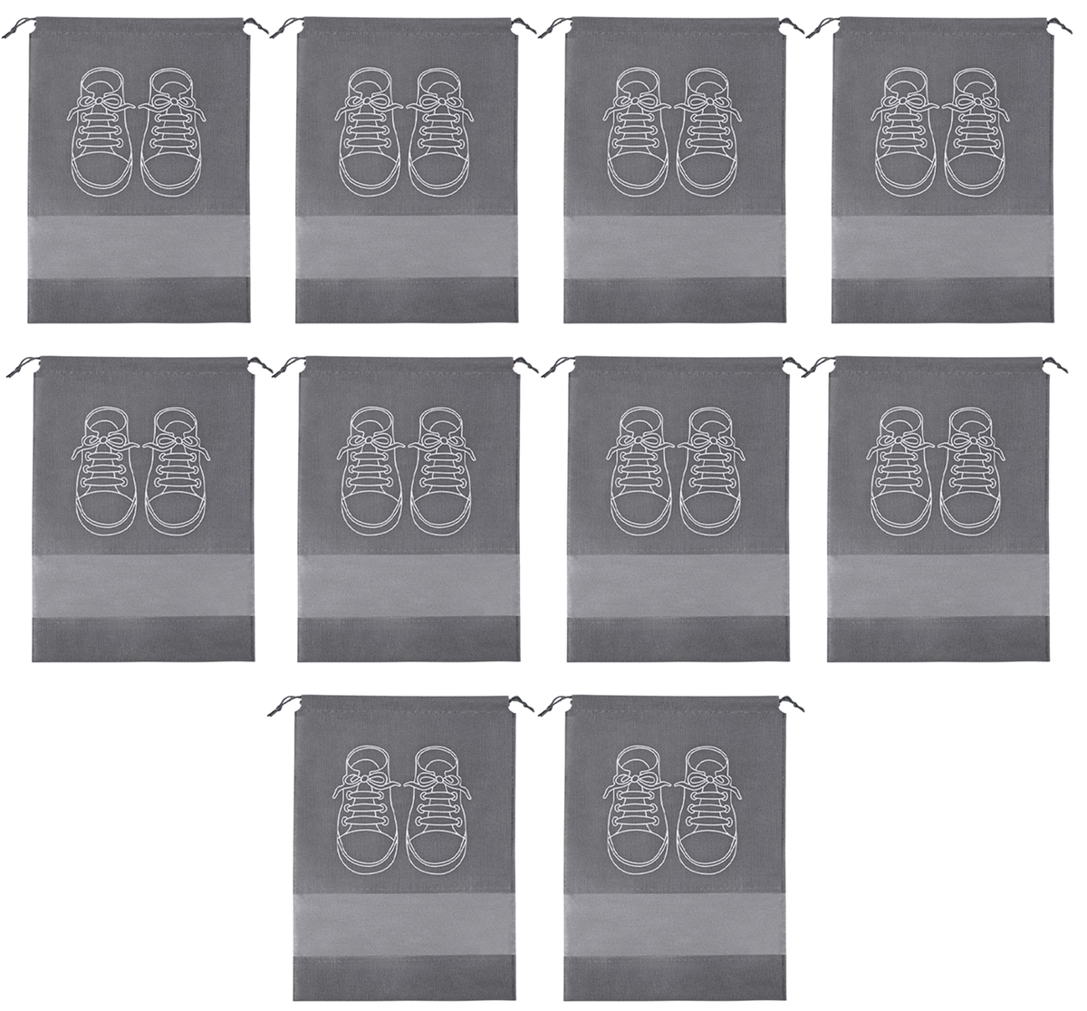 Shoe Storage Travel Bags - 10 Pack X-Large