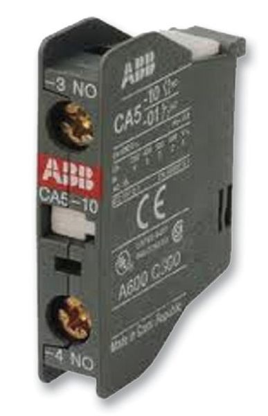 Abb (1SBN010010R1010) Contact Block, Front Mount, 1NO, 6 A, 690 V