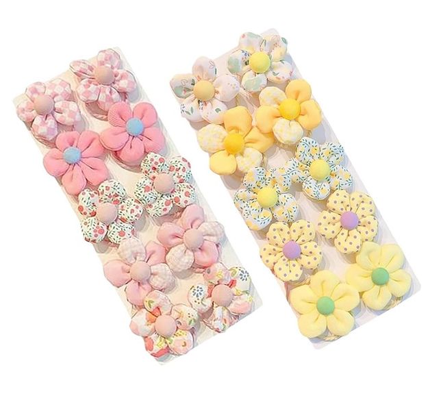 20 Piece No Damage Hair Ties for Girls Baby Flower Hair Ties