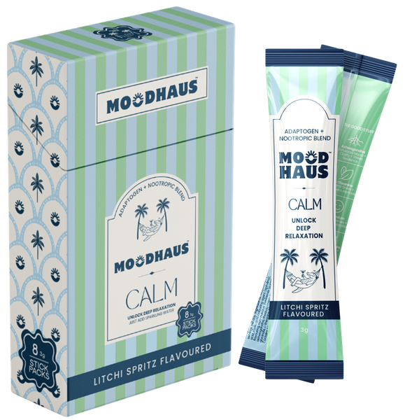 8Pack | Adaptogen Nootropic | Calm | Ashwagandha | Litchi Spritz | Moodhaus