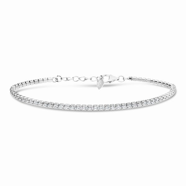Broadway Jewellers - 925 Sterling Silver - Tennis Bracelet - 19cm