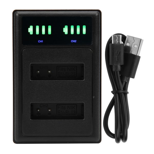 Dual Micro/Type-C Charger for EN-EL23