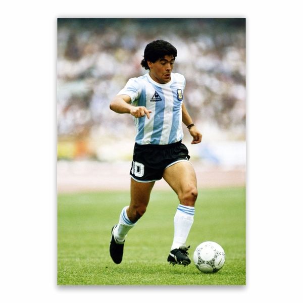 Maradona In Action Poster - A1