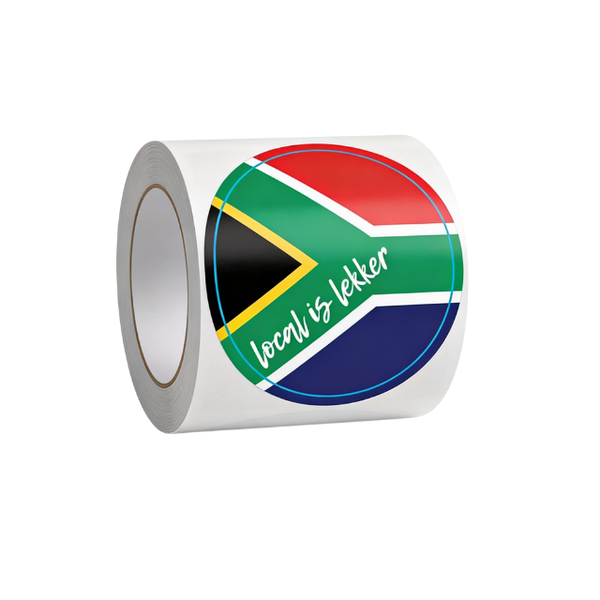 South African Flag Local is Lekker Sticker 3x3cm Novelty Sticker 300pcs