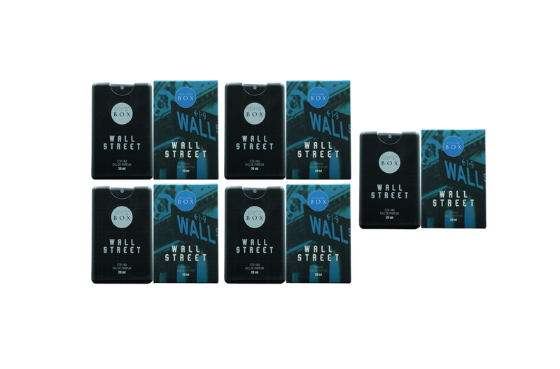 Perfume Box Wall Street For Him Cologne Pocket Size Set of 5s