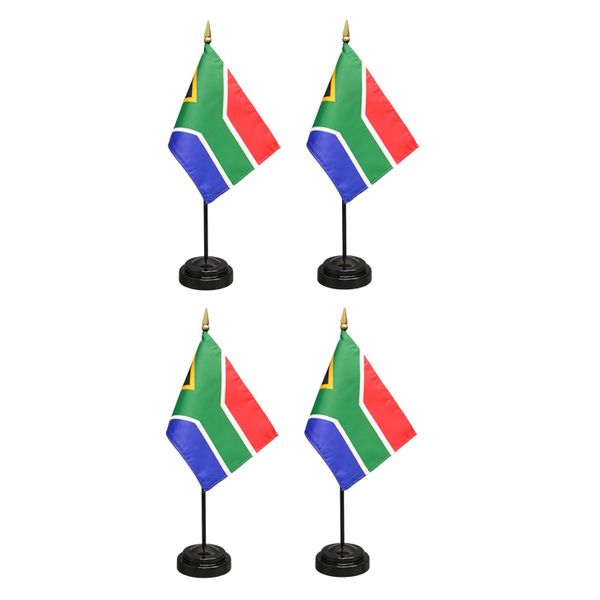 South African Desk/Handheld Flag - 33cm (Set of 4)