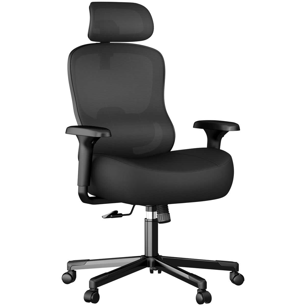 Heavy-duty office chair with 500 lbs capacity, executive chair.