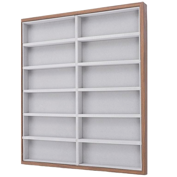 Bestby - 12 Grid Walnut Wood Sunglasses Storage Display Organizer Tray