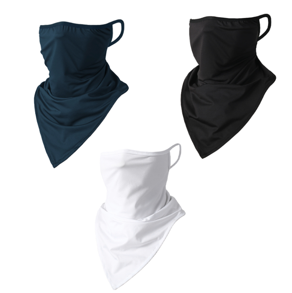 Cycling Sunscreen Ear Hanging Triangle Scarf Sports Ice Silk Face Mask