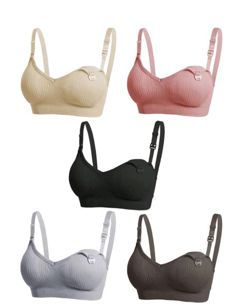 Ladies Nylon Maternity Nursing Bra Pack of 5