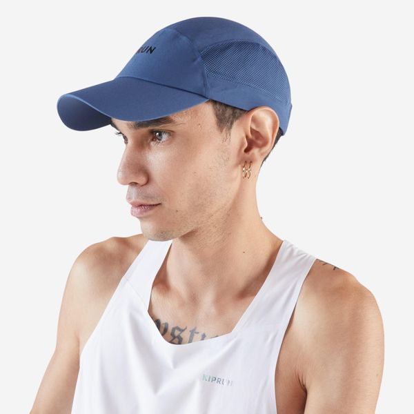 Kiprun Men's Women's V2 Running Cap - Whale Blue