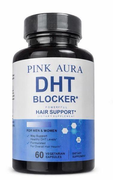 Pink Aura DHT Blocker Hair Support - 60 Capsules