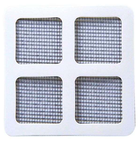 30 Piece - Adhesive Square Drain Filters - White