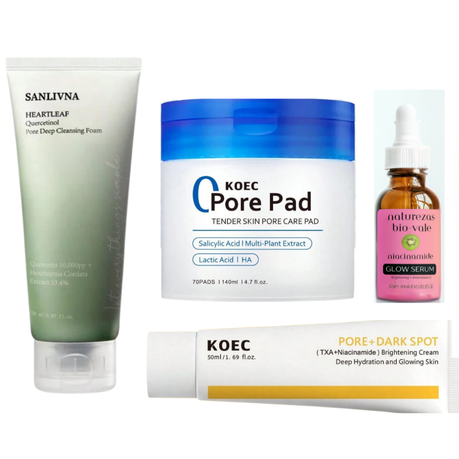 Oil Control Pore Care Skincare Set | HEARTLEAF| KOEC | BIOVALE