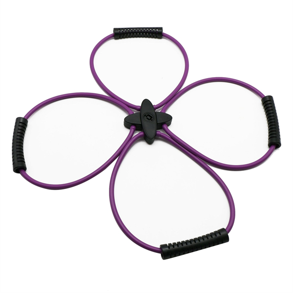 Pilates Reformer Resistance Band Kit Home Fitness Equipment(Purple)
