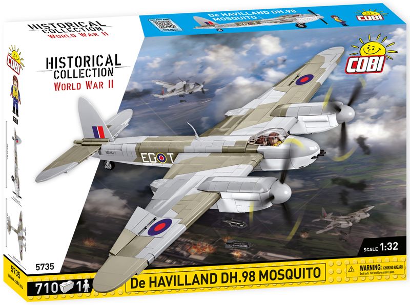 WWII De Havilland DH-98 Mosquito Airplane Model