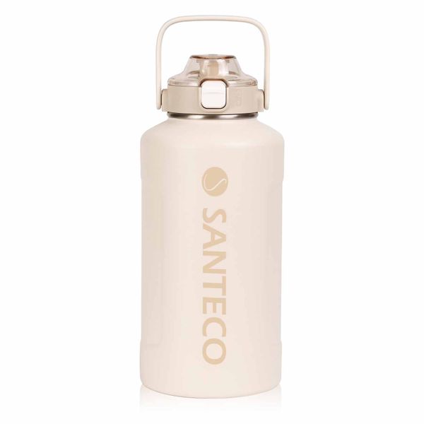 Santeco Erie 2-in-1 Sports Double-Wall Vacuum-Insulated Bottle - Cream (1900ml)